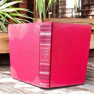 VINTAGE 1977 Conflict & Crisis by Robert J. Donovan - Hardcover Book